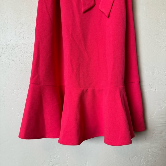 Calvin Klein Pink Belted Scoop Neck Midi Dress - Picture 9 of 13